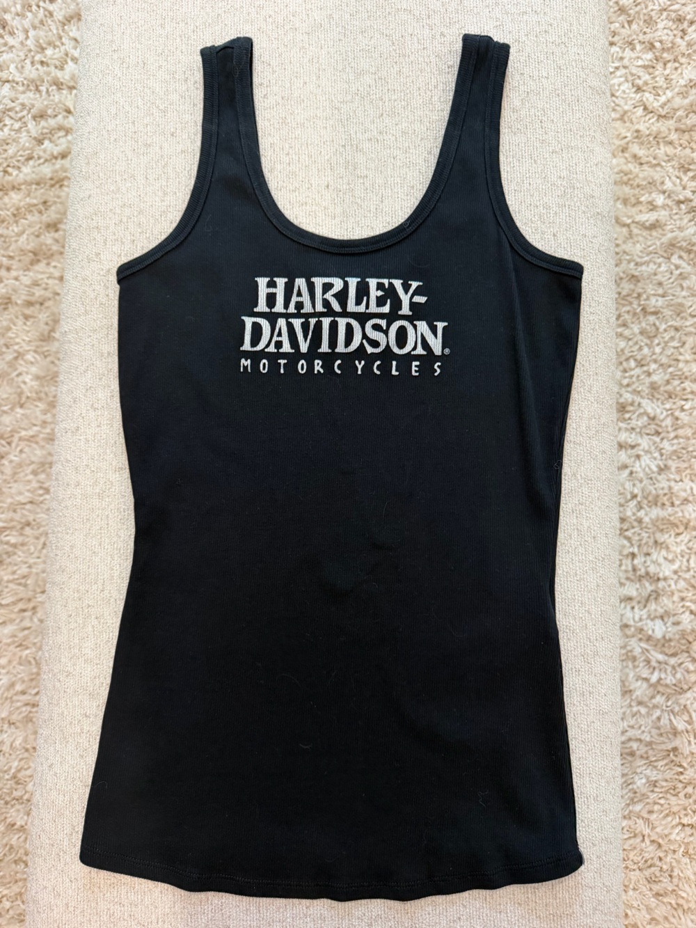 Harley-Davidson Black Tank Top with silver Logo
